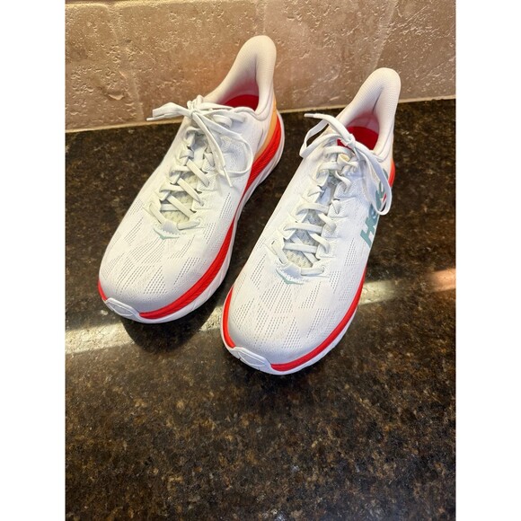 Hoka One Mach 4 'White Fiesta' Men’s 12D Like New - Picture 3 of 9